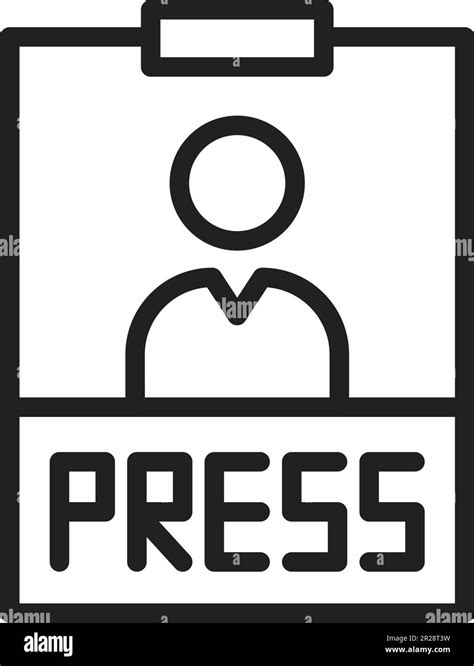 Press Pass Icon Vector Image Suitable For Mobile Application Web Application And Print Media