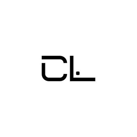 Cl Monogramme Logo Design Lettre Texte Nom Symbole Monochrome Logo