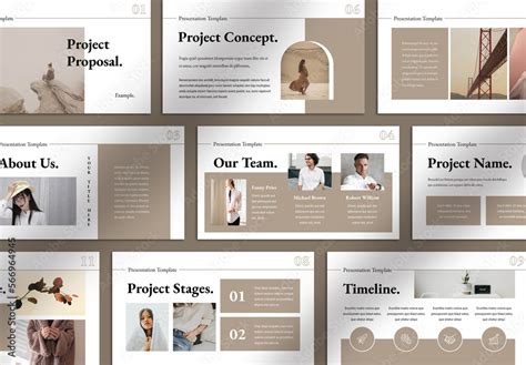 Minimalist Presentation Design Layout Stock Template | Adobe Stock