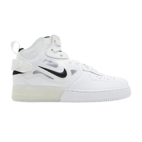 Nike Air Force 1 Mid React 40th Anniversary White Black Dq7668 100 Solesense