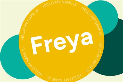 Freya Significado Del Nombre Origen Popularidad