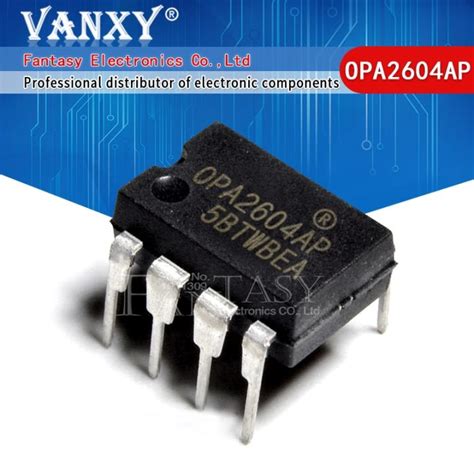 5ชน OPA2604AP DIP8 OPA2604A จม OPA2604จม 8 2604AP Dual FET Input