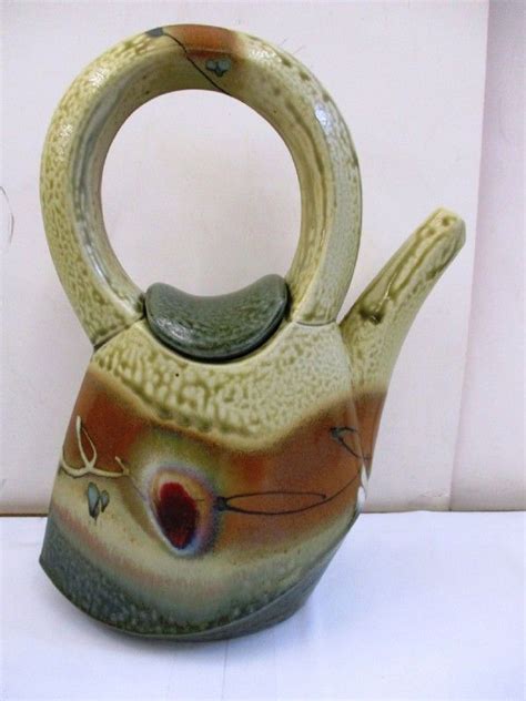 Signed Very Unique Stoneware Teapot Handmade Pottery Teapot