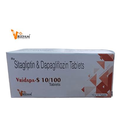 Dapagliflozin 10mg Sitagliptin 100mg Tablet Packaging Size