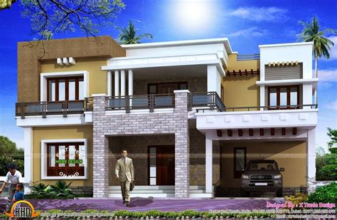 Different Views Of 2800 Sq Ft Modern Home House Design Pictures