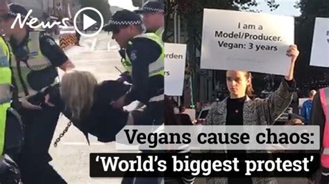 Vegan Protests Australias Brutal Response To Vegans Adelaide Now