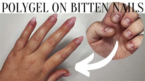 Short Bitten Nails Polygel X Paperforms Youtube