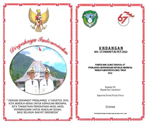 Contoh Undangan Rapat 17 Agustus