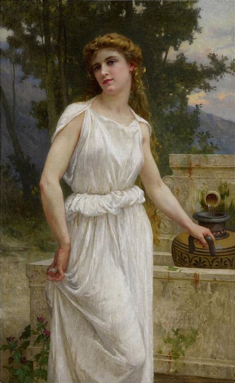 Guillaume Seignac French 1870 1924 A La Fontaine Painting By Arpina