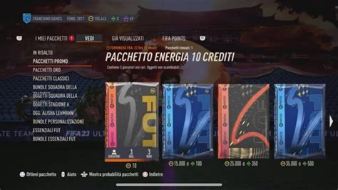 Fifa Promo Credit Pack Pacchetto Energia Crediti Pack