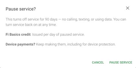pause google fi service great    arent traveling