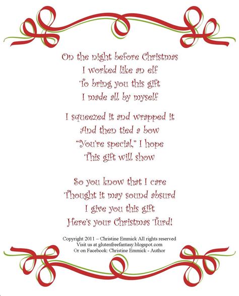 Free Printable Christmas Poem