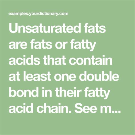 Examples of Unsaturated Fats: A List of Common Types | Unsaturated fats, Beauty diet, Fat