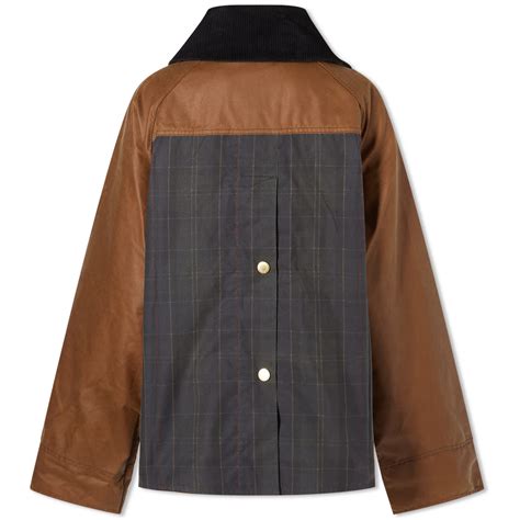 Barbour Premium Cotton Wax Jacket Tan And Dark Classic End Gb