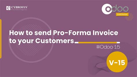 Howto Send Pro Forma Invoice To Your Customers In Odoo Odoo