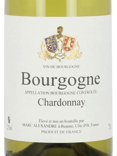 Marc Alexandre Bourgogne Chardonnay Vivino