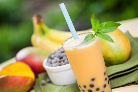 How To Make Mango Bubble Tea Leaftv