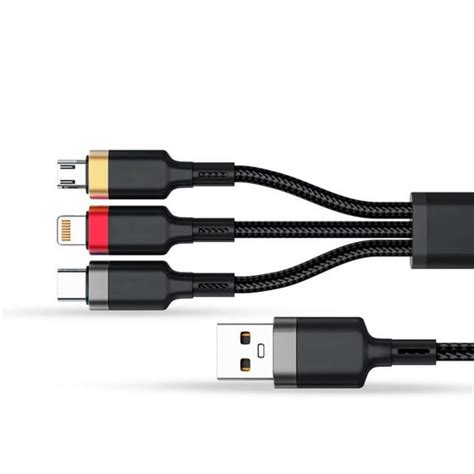 Cabo Turbo Em Micro Usb V Tipo C E Lightning Amplamente