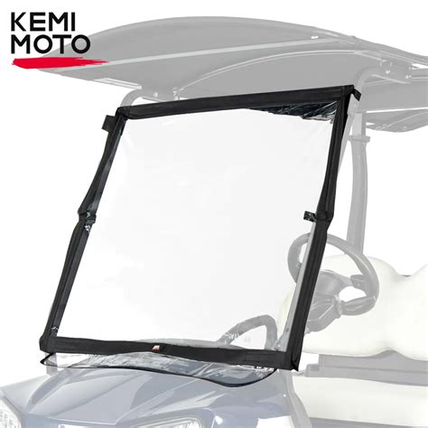 KEMIMOTO Foldable Golf Cart Windshield For Club Car DS Tempo Precedent