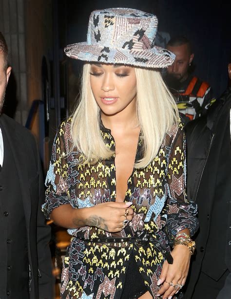 Rita Ora Braless Nipples Hot Celebs Home