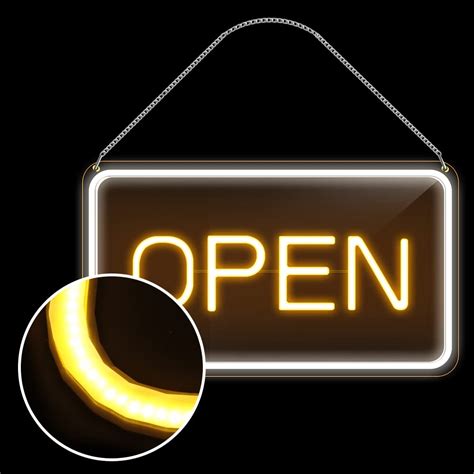 16x 9 Led Neon Open Sign For Business Ultra Bright