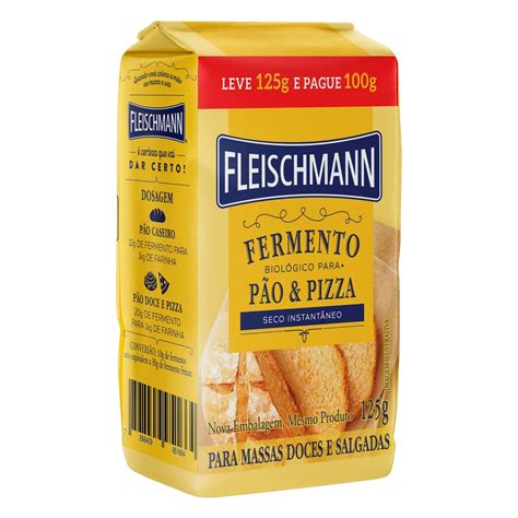 Fermento Biológico Seco Instantâneo Fleischmann Pacote Leve 125g Pague