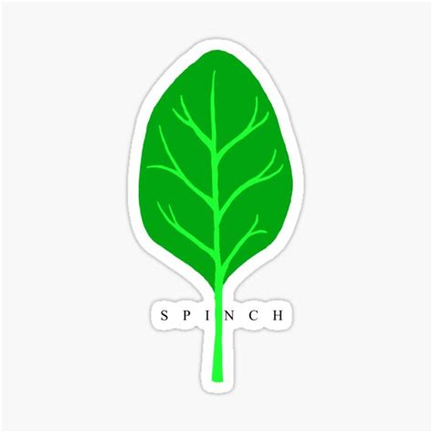 Spinch Spinach Sticker For Sale By Wotikitow Redbubble