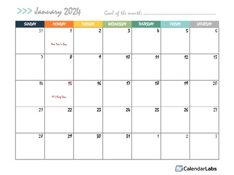 Template Calendar 2024 Colorful Deeyn Evelina