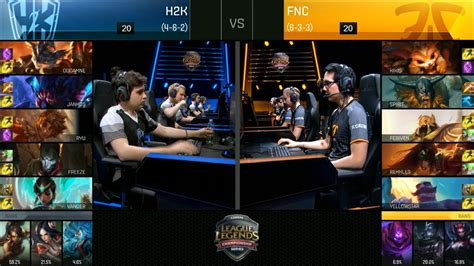 Fnc Vs H K Game Highlights Fnatic Vs H K Eu Lcs Week Summer