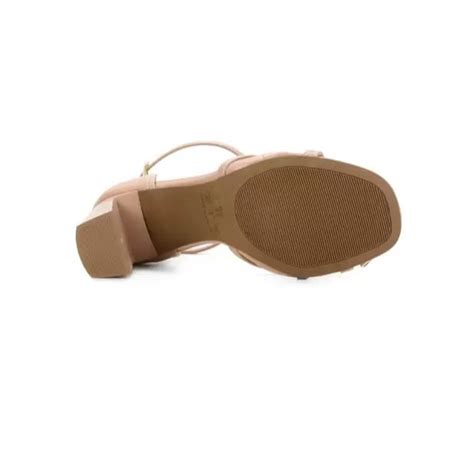 Sand Lia Griffe Salto Grosso Alto N Nude Feminina