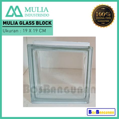 Jual Glass Block Mulia Clear 19x19 Cm Kaca Glass Blok Mulia Kota Bandung Bosbangunan