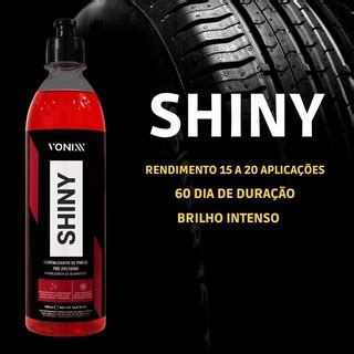 Pneu Pretinho Shiny Vonixx Brilho Molhado Ml Aplicador Shopee Brasil