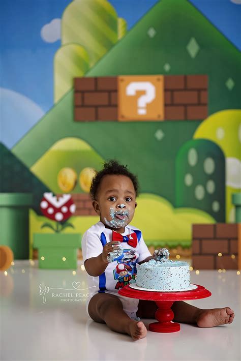 Mario Cake Smash Mario Cake Cake Smash Smash Cake Boy