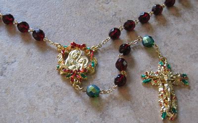 Handmade Christmas Rosary Design My Rosary Personalized Handmade