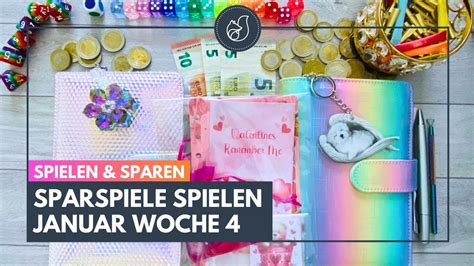 Sparspiele Spielen JANUAR WOCHE 4 Kleines Budget Budgeting