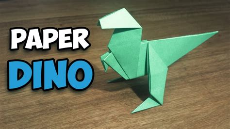 How To Make Paper Dinosaur Step By Step Easy Paper Origami T Rex