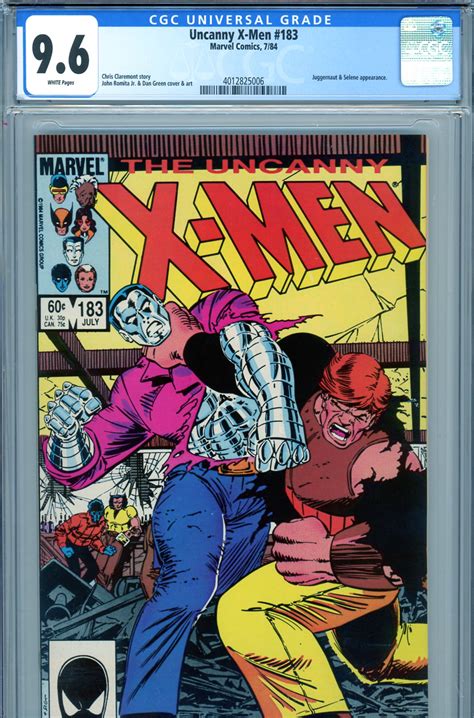 Cedar Chest Comics Uncanny X Men 183 Cgc Graded 96 Juggernaut Cover