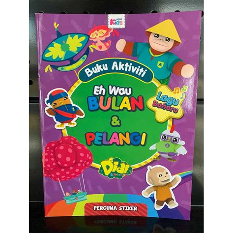 Buku Aktiviti Didi Friends Eh Wau Bulan Pelangi Sticker Shopee