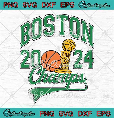 Retro Boston Champs 2024 SVG NBA Boston Celtics Basketball SVG PNG