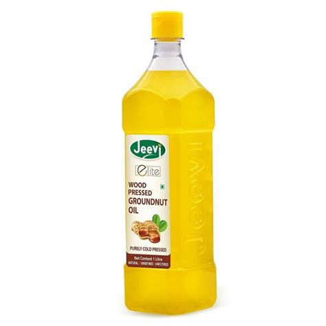 JEEVI Wood Pressed MARACHEKKU Cold Pressed Groundnut Oil Peanut