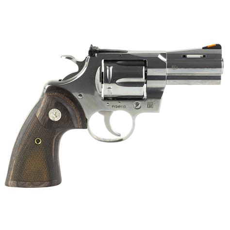 Colt Python 357 Magnum Revolver 3 Barrel 6 Rounds Walnut Target Grips Revolvers At