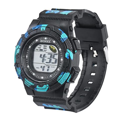 Splendid Fashion Electronic Watch Mens Acrylic Waterproof Mens Led