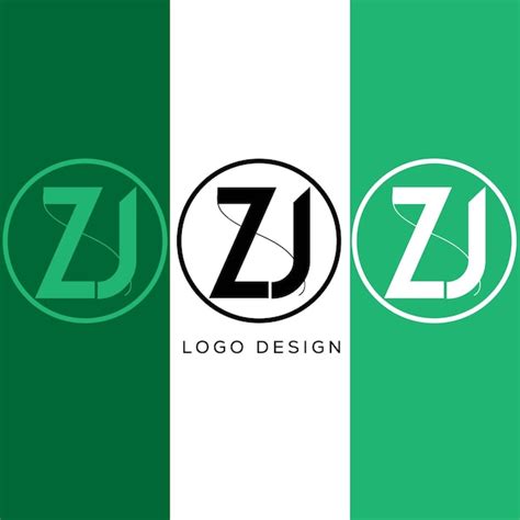 Dise O De Logotipo De Letra Inicial Jz Vector Premium