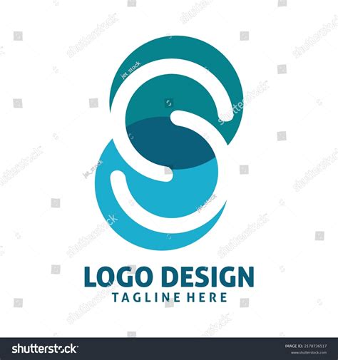 Blue Circle Letter S Logo Design Stock Vector Royalty Free