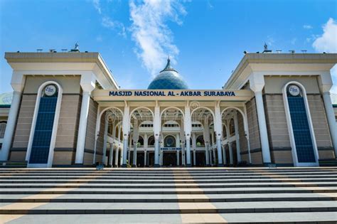 Surabaya Great Mosque, Masjid Al Akbar in Indonesian, in the City of ...