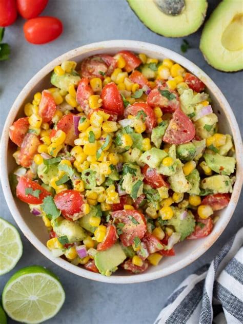 Corn Tomato Avocado Salad The Clean Eating Couple