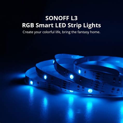 Bande Lumineuse LED Intelligente SONOFF L3 RGB 5M 16 4Ft Opencircuit