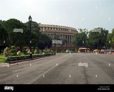 Lok Sabha Lower House Of Indias Parliament At Sansad Bhavan Sansad