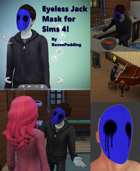 The Sims 4: Eyeless Jack Mask [CC] by RavenPudding on DeviantArt