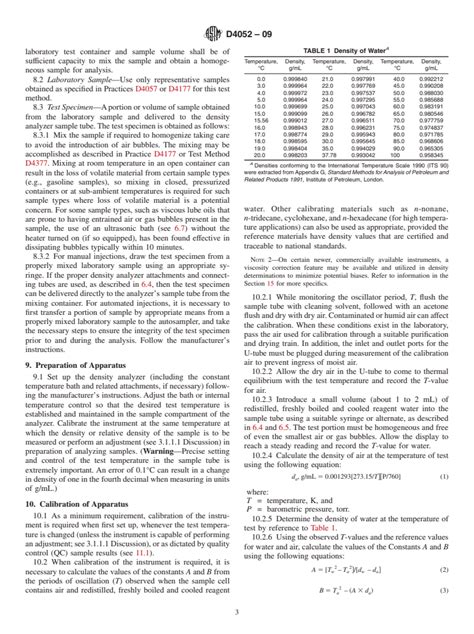 ASTM D4052 09 Standard Test Method For Density Relative Density And